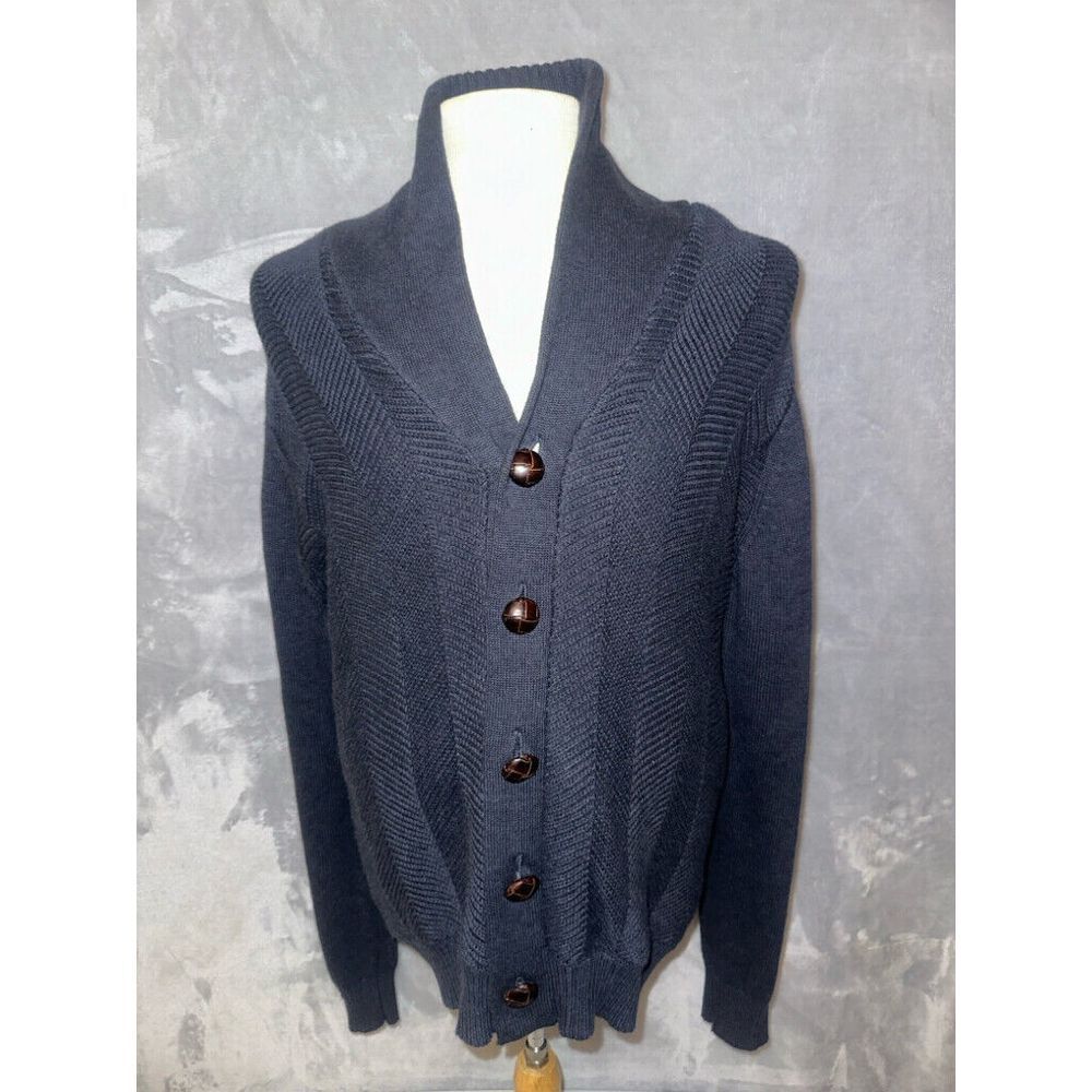 Alan Flusser Men's Shawl Collar Cardigan Sweater